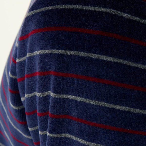 Vamp Ανδρική Velvet Πυτζάμα με Μανσέτες