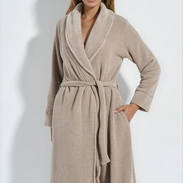 Jeannette Ρόμπα Σταυρωτή Fleece (8346)