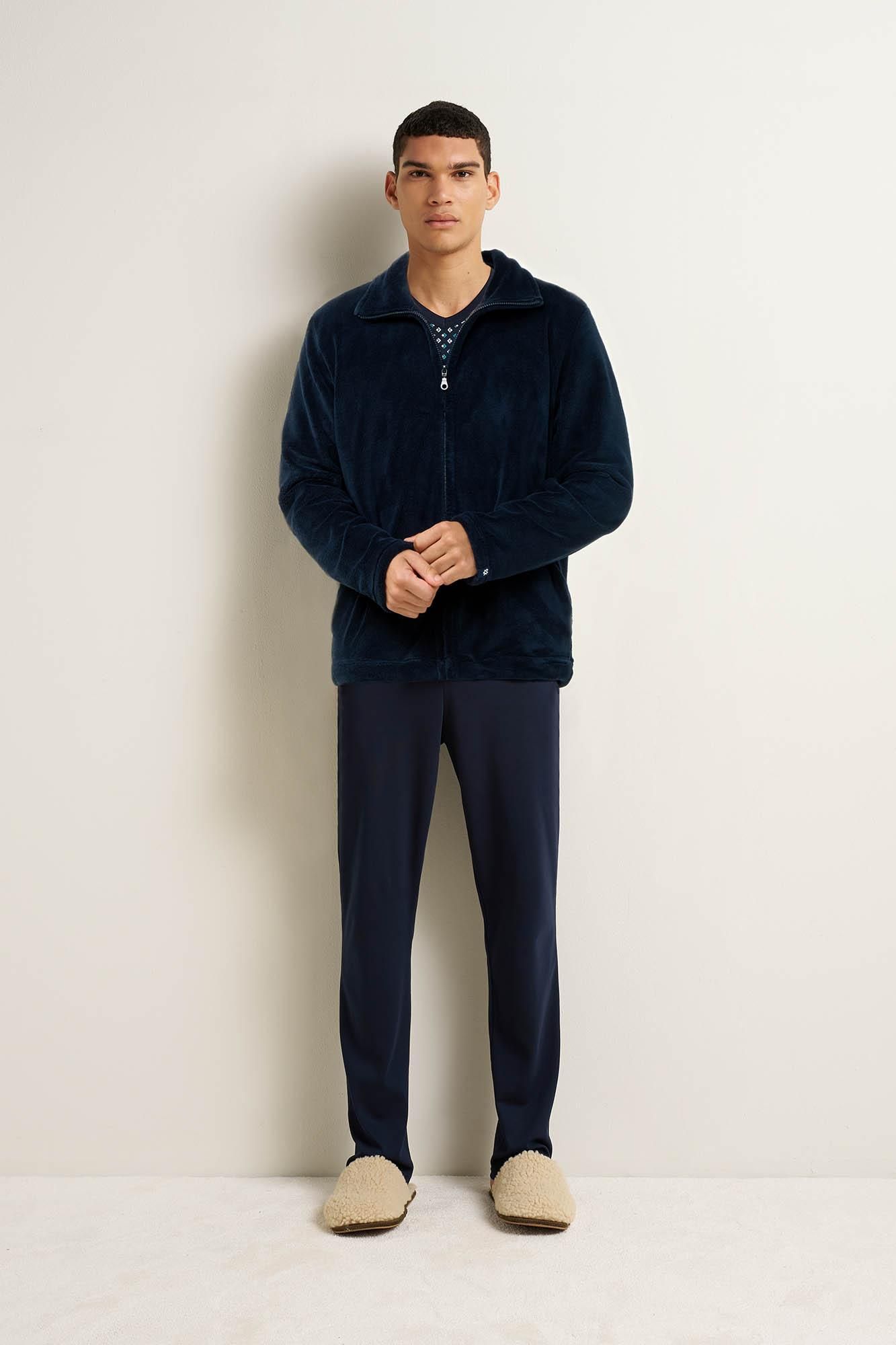 Vamp Ανδρική Fleece Ζακέτα με Φερμουάρ Vamp Ανδρική Fleece Ζακέτα με Φερμουάρ