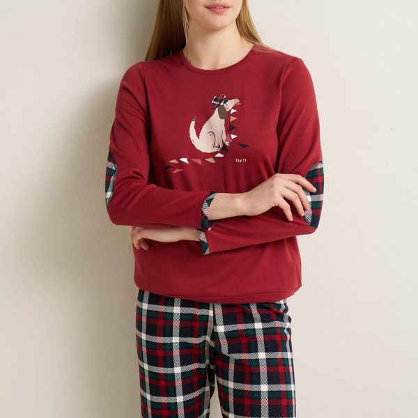Vamp Γυναικεία Βαμβακερή Matching Πυτζάμα