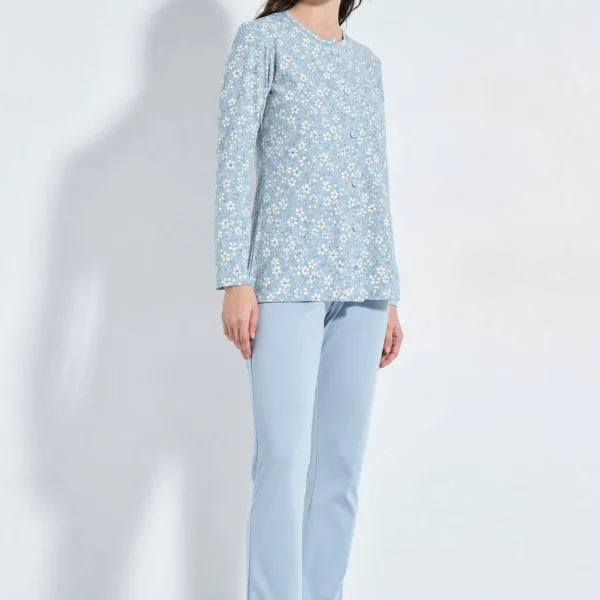 Jeannette Πιτζάμα Κουμπωτή Fleur (8329)